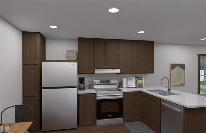 Apple Creek Mobile Home Community interior of model home for sale
